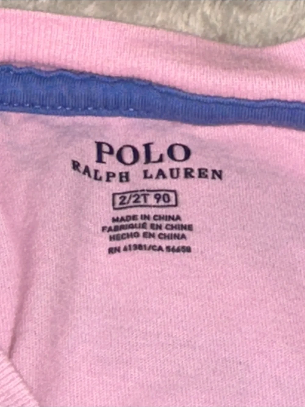 Toddler Polo Ralph Lauren Light Pink Short Sleeve Cotton Tee